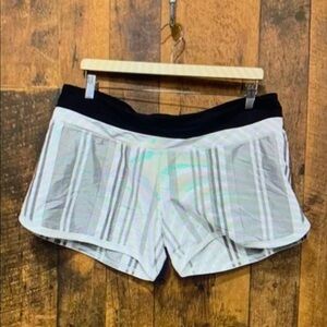 Women's Athletic Shorts - Black and White